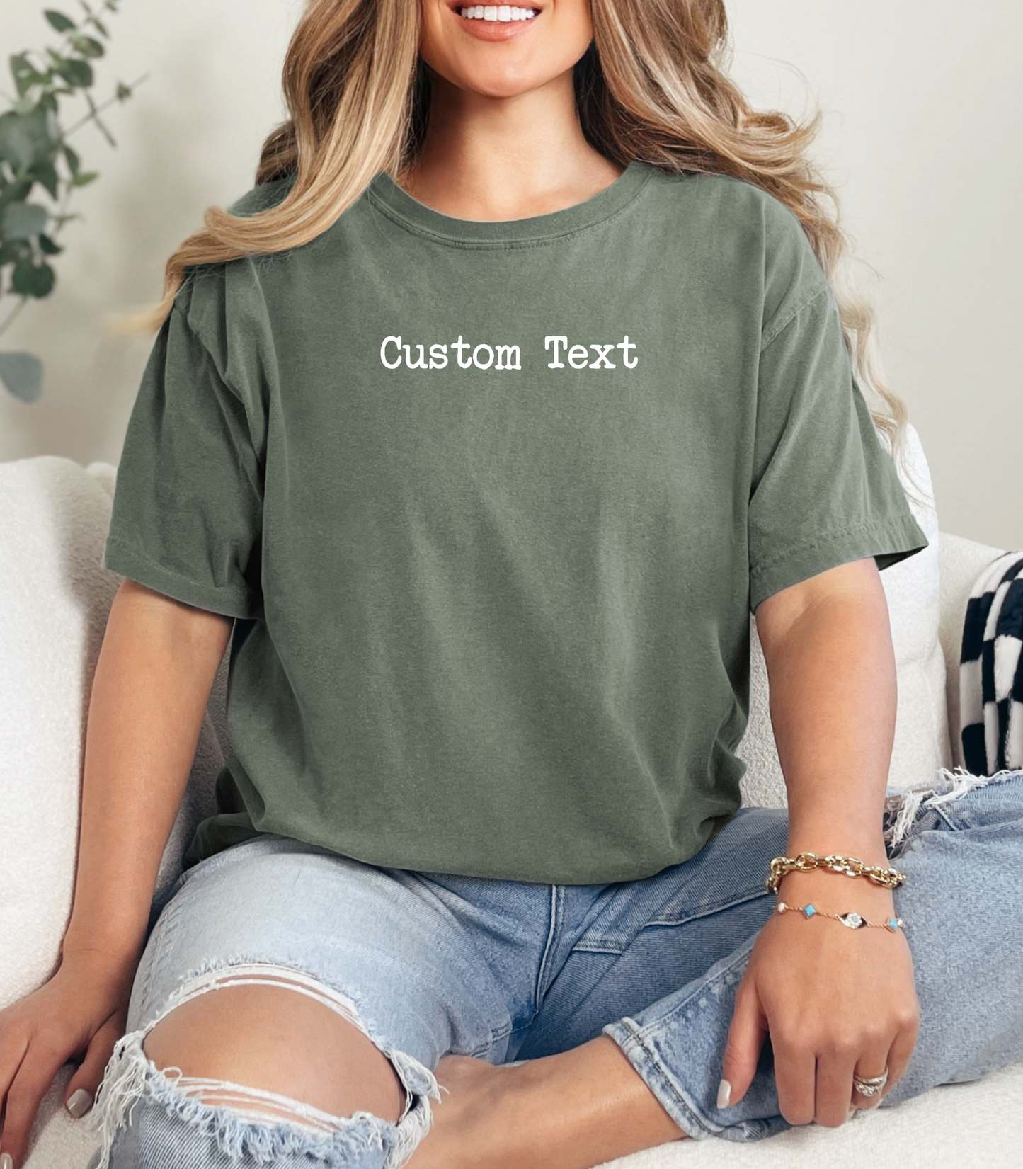 Custom Text Tee