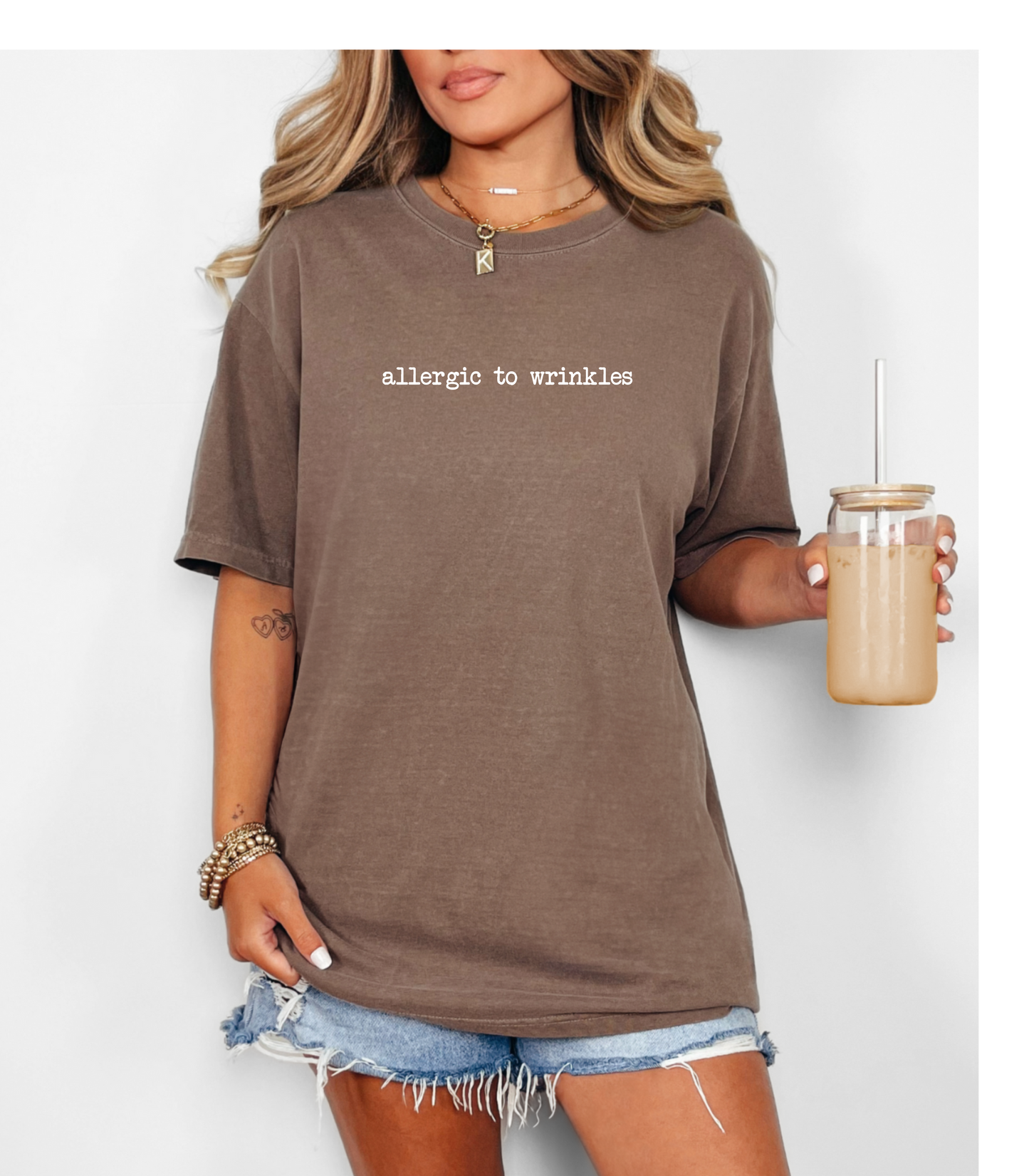 Allergic to Wrinkles Tee