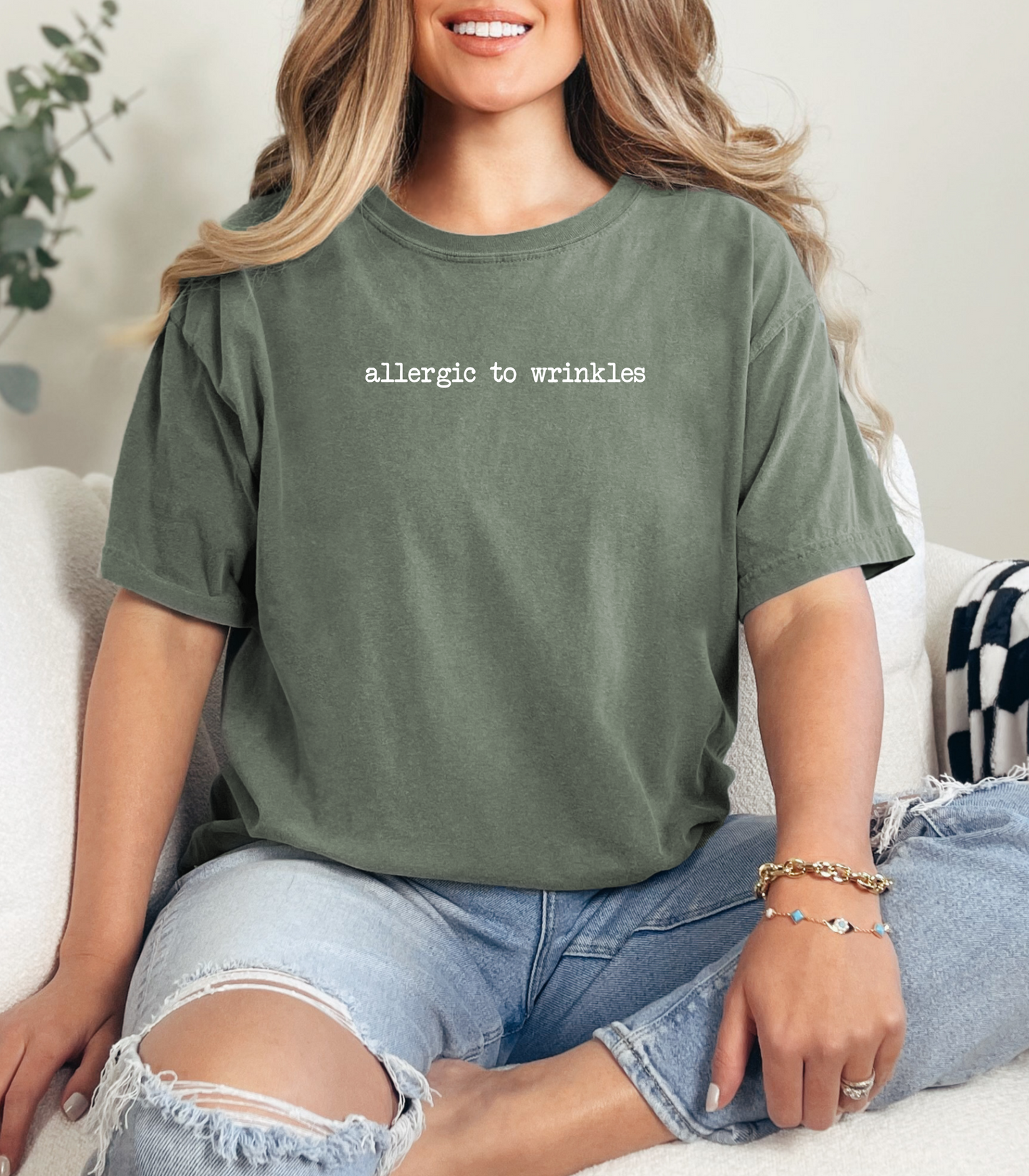 Allergic to Wrinkles Tee