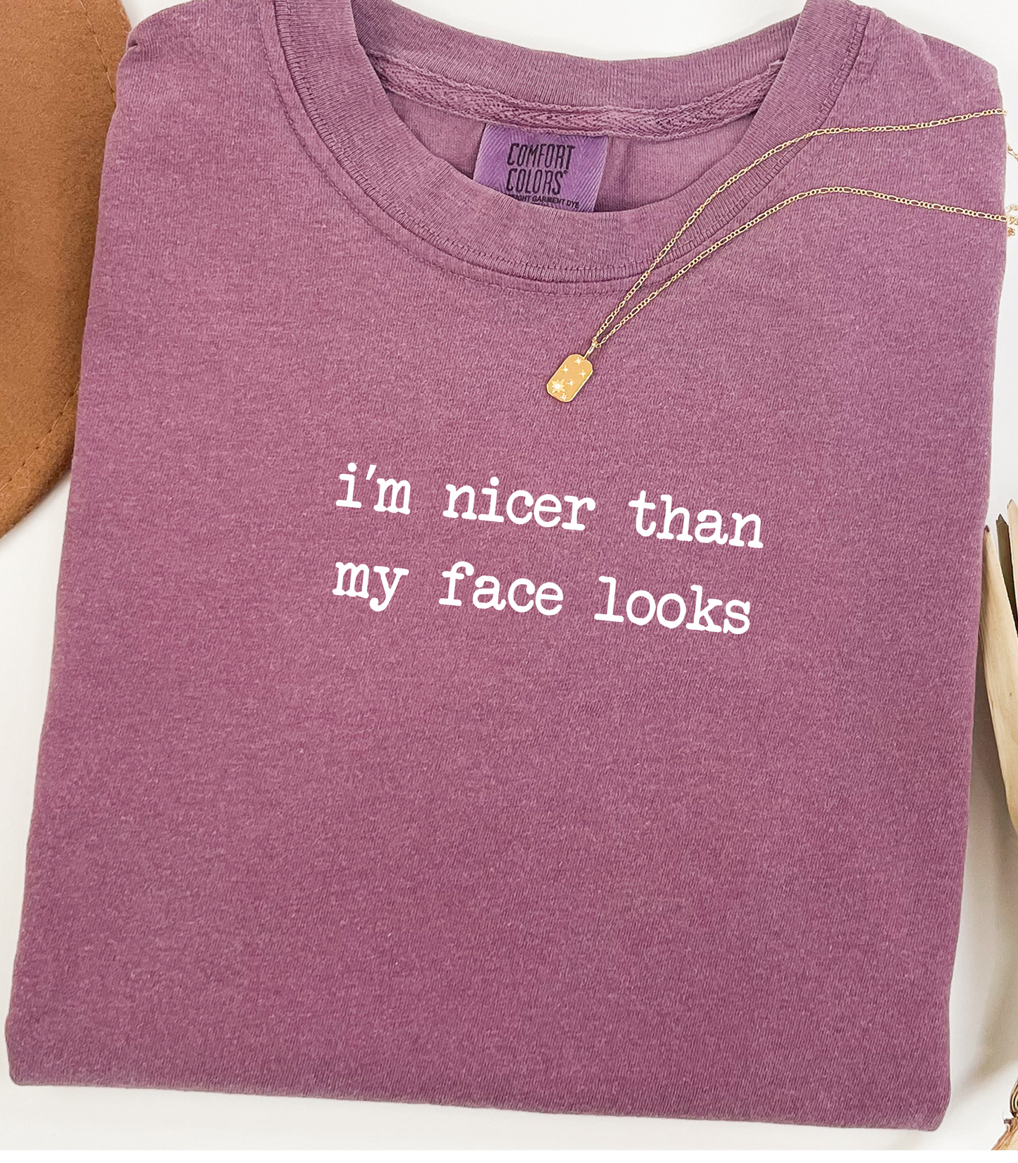 I'm Nicer Than My Face Looks  Tee